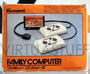 KONAMI HYPER OLYMPIC SET, NINTENDO FAMICOM, ESCLUSIVE JAPAN MARKET, GAMER CONDIT - Picture 1 of 11
