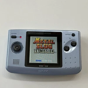 Neo Geo Pocket Color Platinum Blue Model  Full Size IPS Q5 - Picture 1 of 6