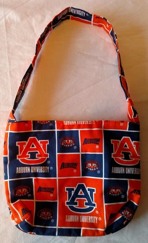 Auburn University TIGERS Purse Small Bag Orange Blue UA Sewn FOOTBALL College Cover