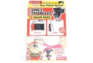 18 Pack Ruby Space Saver Triangles Closet Storage - Picture 1 of 3