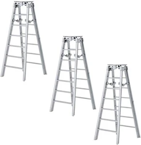 Set of 3 Silver Ladders for WWE & AEW Wrestling Action Figures - Picture 1 of 1
