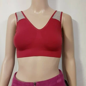 Hanes Bras Get Cozy Seamless Pullover Wirefree Mesh Straps Size L - Picture 1 of 12