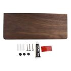 Space Saving Walnut Wood Shelf Mirror Front Perfect for Display and Storage