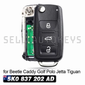 5K0 837 202 AD for VW Beetle Caddy Golf Polo Jetta Tiguan Touran Remote Key Fob - Picture 1 of 4