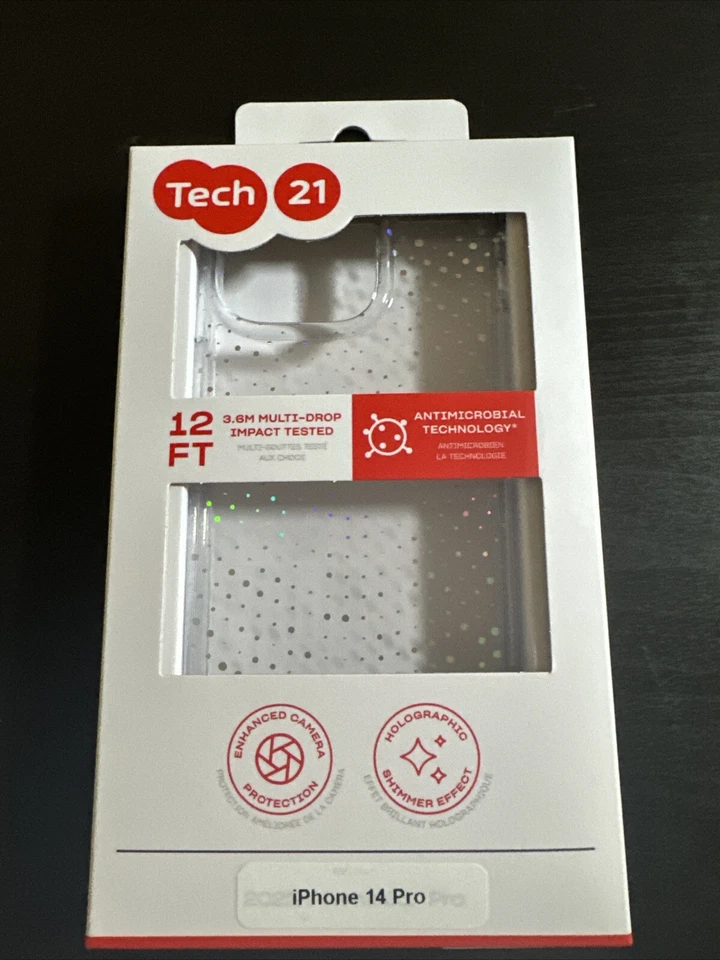 Tech21 Evo Sparkle mobile phone case 15.5 cm (6.1") Cover Transparent (T21-9702)