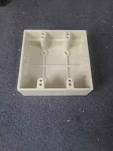 Thomas And Betts 5072 Ivory - 2 Gang Surface Box - Picture 1 of 4