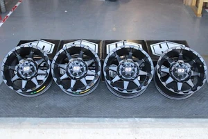 HONDA PIONEER 1000 14" STI HD6 BLK ALUMINUM ATV / UTV WHEELS ( SET 4 ) 137L5 - Picture 1 of 4