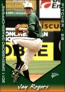 2011 MultiAd #11 Jared Rogers    Greensboro Grasshoppers