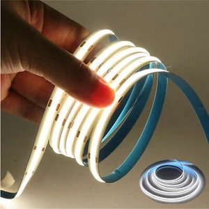 Tira LED 2m-20m 12V 24V COB Stripe Band blanco cálido blanco frío sin punto de luz - Imagen 1 de 14