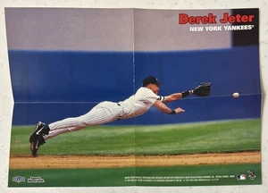 Mini póster Fleer Sports Illustrated 1997 Derek Jeter New York Yankees Salón de la fama - Como nuevo - Imagen 1 de 3