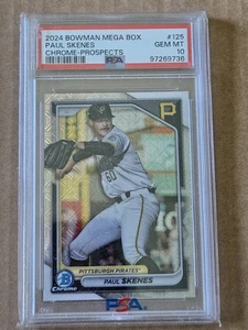 2024 Bowman Mega Box PAUL SKENES Chrome Prospects PSA 10 Rc - Picture 1 of 1