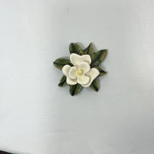  Vintage Miniatur Keramik Magnolie 4” breit 1,5” hoch - Bild 1 von 10