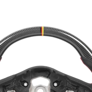 New Carbon Fiber Steering Wheel Perforated Leather For GR Supra A90 J29 2020 To - Zdjęcie 1 z 12