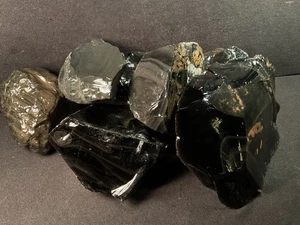 ~RW~  ROUGH/UNPOLISHED "OREGON OBSIDIAN" FOR KNAPPING ~~ 13 POUNDS - Picture 1 of 4