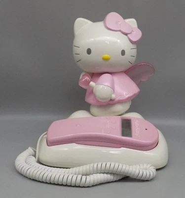 Hello Kitty Angel Landline Telephone Model KT 2010 Turns On AS IS Not Working - Image 1 of 4