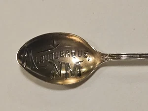 Albuquerque New Mexico Sterlingsilber Souvenir Löffel Monogramm  - Bild 1 von 7