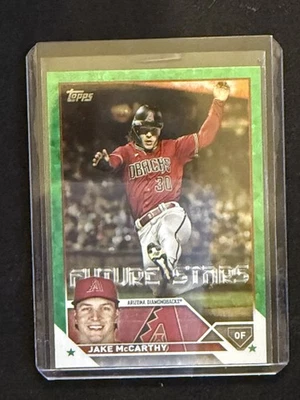 2023 Topps #422 Jake McCarthy Green Foil #/499 - Image 1 of 2