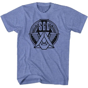 Stargate - SGC Emblem - American Classics - Heather Blue Adult Short Sleeve T-Sh - Bild 1 von 2