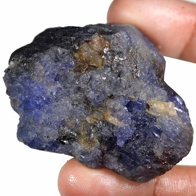 Piedra preciosa cabujón espímen áspera faceta de tanzanita azul 100 % natural 505,75 quilates XO05 Foto 1 de 2