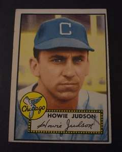 Topps Baseball 1952 n. 169 Howie Judson - White Sox - ottime condizioni - Foto 1 di 2