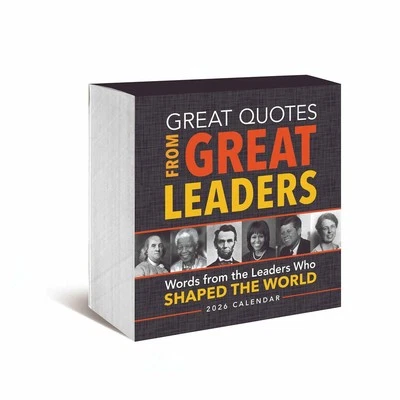 Great Quotes From Great Leaders Desk Calendar 2026 - Entertainment - Day To View - Image 1 of 3
