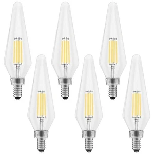Luxrite E12 Candelabra LED Light Bulbs 60 Watt Equivalent, 5000K Bright... - Picture 1 of 7