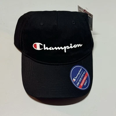 Champion Authentic Athleticwear Dad Hat CH2006ZZ-001 Black Adjustable OSFA - Image 1 of 4