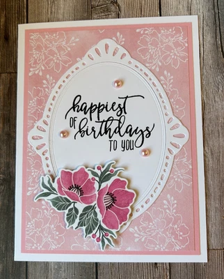 KIT DE TARJETA DE FELICITACIÓN ESTAMPADA ~x4 con envío~ cumpleaños fabulosas flores rosas Foto 1 de 2