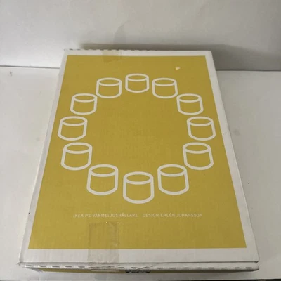 IKEA PS Värmeljushållare Juego de 12 soportes para candelabros de porcelana blanca con caja Foto 1 de 4