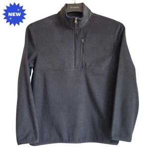 Small Fleece Pullover Black Jos A Bank New 1/4 Quarter Zip Nwt Size S Tailored - Picture 1 of 24