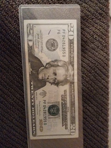 Billete de 20 dólares número de serie de lujo - 28 de abril de 1955 - billete de cumpleaños - Imagen 1 de 4