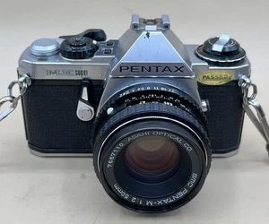 PENTAX ME SUPER 35MM SLR FILM CAMERA W/ SMC PENTAX-M 1:2 50MM LENS (MVP032682) - Picture 1 of 5