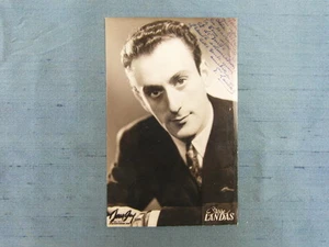  AUTOGRAPHE ET DEDICACE DE PIERRE LANDAS SUR PHOTO STUDIO VERS 1935 - Picture 1 of 1