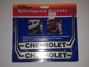 Chevrolet Decal Tire Mud Flap Powerflow Custom Fit Splashguard Accents 1986 VNTG - Picture 1 of 2