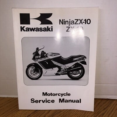 Manual de servicio de motocicleta Kawasaki NinjaZX-10 ZX-10 88 - 90 #99924-1098-02 Foto 1 de 4
