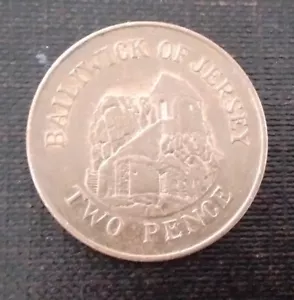 2006 Bailiwick Of Jersey 2p Coin "L' Hermitage At St Helier"/Circ'-Est' Grade:GF - Picture 1 of 2