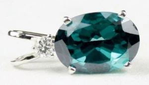 925 Sterling Silver Pendant, Paraiba Topaz, SP019 - Picture 1 of 4