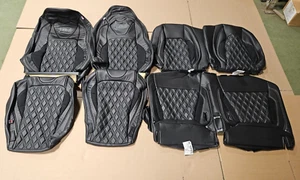 New ROUSH RECARO LEATHER SEATS Fit 2015-2023 Ford Mustang GT BLACK SIGNATURE - Picture 1 of 6