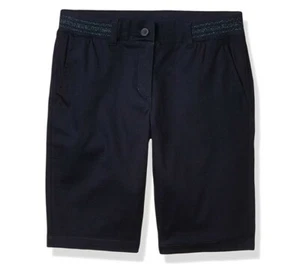 *NEW* IZOD Junior's Uniform Skinny Bermuda Twill Short, 13 Regular, Navy AD2564 - Picture 1 of 1