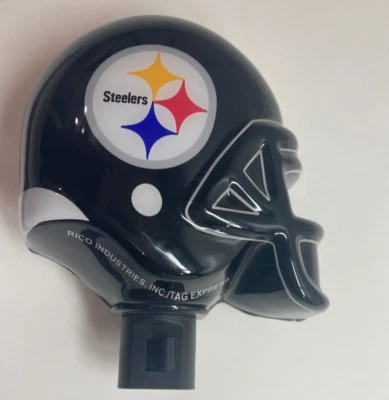 NFL Pittsburgh Steelers Football Helmet Night Light Nightlight Rico Tag Express - Image 1 of 4