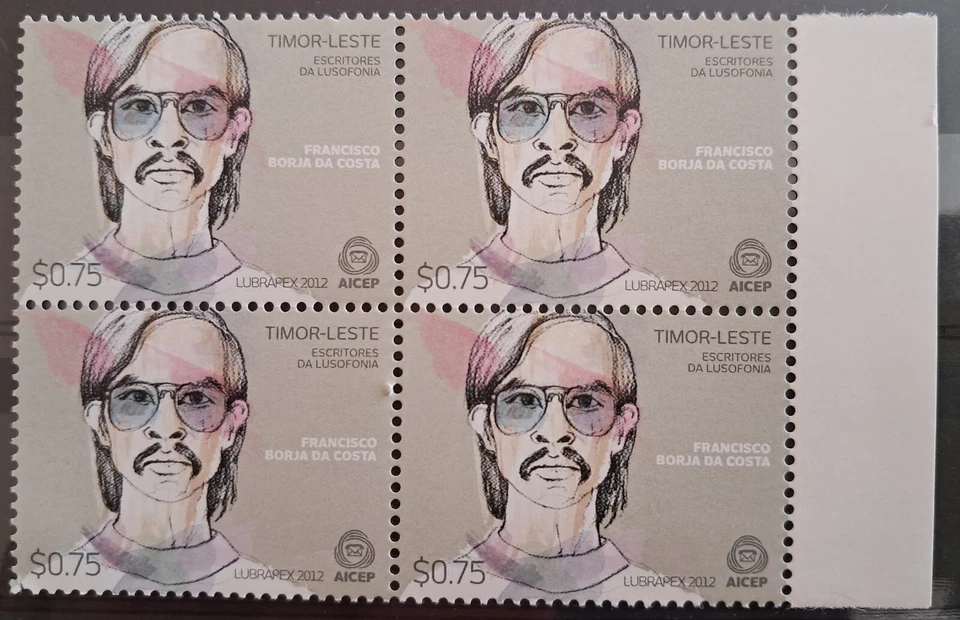 TIMOR LESTE EAST EST 2012 QUARTINA AICEP FRANCISCO BORJA DA COSTA $0.75 MNH Foto 1 de 1