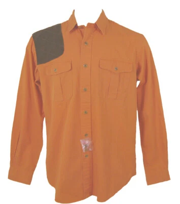 NEW Polo Ralph Lauren Shirt!  Orange With Suede Shoulder Patch   Heavier Weight - Image 1 of 2