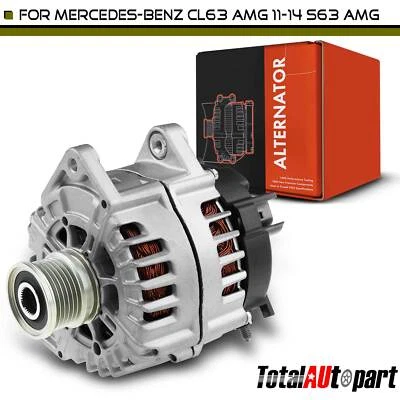 Alternator for Mercedes-Benz W204 CL63 AMG 11-14 S63 AMG 220A 12V CW 6-Groove - Image 1 of 4