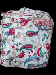 25 Yard Hand Block Print Handmade Cotton Indian Natural Sewing Crafts Fabric Lot - Picture 1 of 2