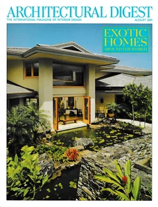 Architectural Digest Magazine August 2001 besucht Kelsey Grammer exotische Häuser - Bild 1 von 2