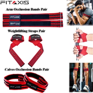 FITAXIS Gym Wrist Wraps Weightlifting Exercise Straps Muscle Flow Occlusion Band - Picture 1 of 7