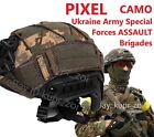 Spezialeinheiten Ukraine Armee PIXEL TARNFARBE schneller Helm ABDECKUNG Ukraine W A R Hartkappe