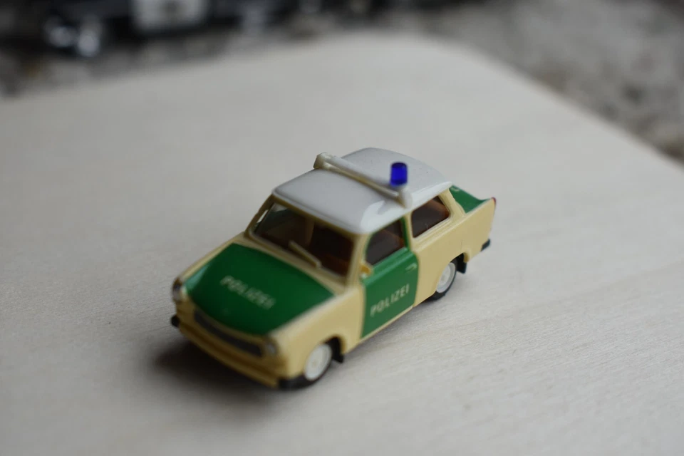 HO 1/87 Trabant 601 East German Police Car  Made in Germany - Image 1 of 1