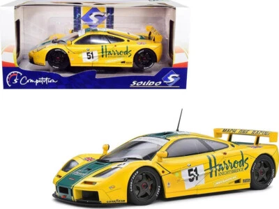 MCLAREN F1 GTR COLA CORTA #51 1996 WALLACE BELL HARROD'S SOLIDO S1804105 1:18 - Imagen 1 de 4
