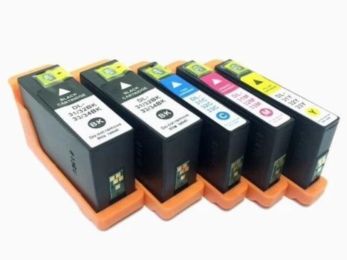 5-PACK Compatible Dell Series 33 (31 XL) Ink Cartridges for V525w V725w Printer - Image 1 of 1